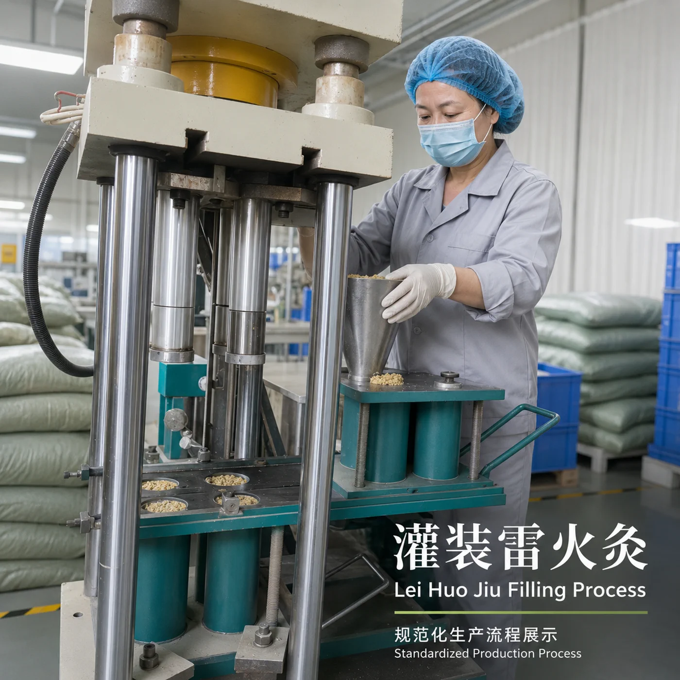 Lei Huo Jiu filling process display